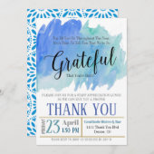 感謝の招待状、感謝 招待状 (正面/裏面)