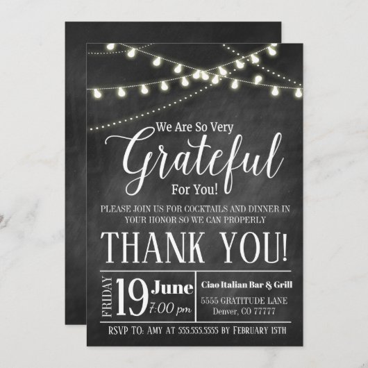 感謝の招待状,感謝 招待状 (正面/裏面)