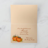 感謝の挨拶祈カードのイエスの手 シーズンカード (内部)