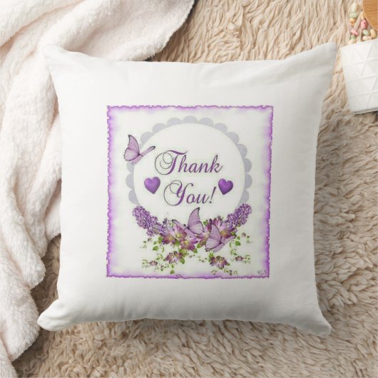 感謝の挨拶：ありがとうフローラ枕 クッション (ブランケット)