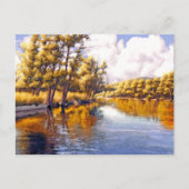 感謝の挨拶。秋景色 シーズンポストカード (正面)