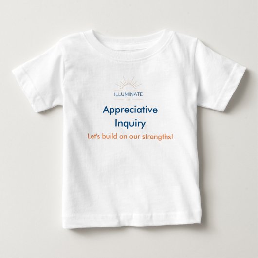 感謝の探究 子供Tシャツ ベビーTシャツ (正面)