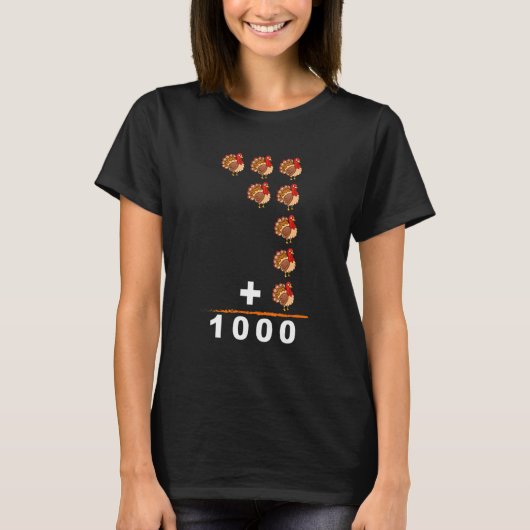 感謝の操作順序クイズ数学先生 Tシャツ (正面)