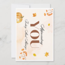 感謝の放牧：七面鳥サイズのサンキューカード