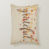 感謝の文字と紅葉 アクセントクッション (正面(垂直))