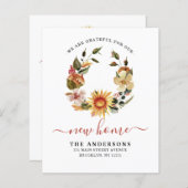 感謝の新しいホーム秋リースの移動発表 (正面/裏面)