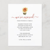 感謝の新しいホーム秋リースの移動発表 (裏面)