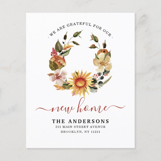 感謝の新しいホーム秋リースの移動発表 (正面)