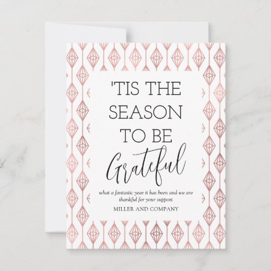 感謝の日が来る季節企業のだ ノートカード (正面)