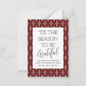 感謝の日が来る季節企業のだ ノートカード (正面)