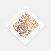 感謝の日にパイ格言のために兄弟を交換する スタンダードランチョンナプキン (角)