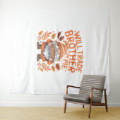 感謝の日にパイ格言のために兄弟を交換する タペストリー (インサイチュ(横))