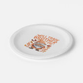 感謝の日にパイ格言のために兄弟を交換する ペーパープレート (アングル)