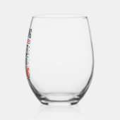 感謝の日に仕えたすべての名誉退役軍人 ステムなしワイングラス (右)