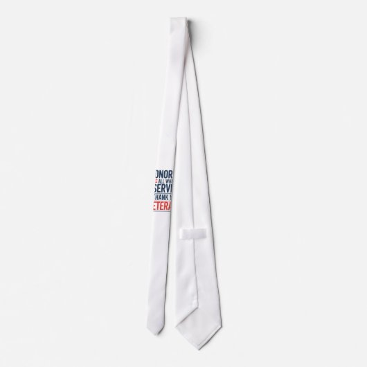 感謝の日に仕えたすべての名誉退役軍人 ネクタイ (裏面)