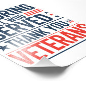 感謝の日に仕えたすべての名誉退役軍人 フォトプリント            (角)