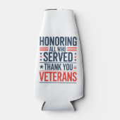 感謝の日に仕えたすべての名誉退役軍人 ボトルクーラー (正面)