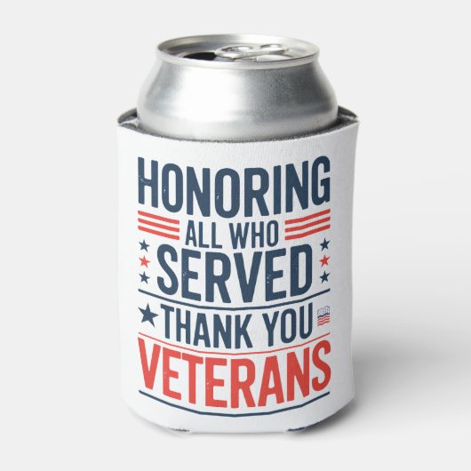 感謝の日に仕えたすべての名誉退役軍人 缶クーラー (缶正面)