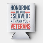 感謝の日に仕えたすべての名誉退役軍人 缶クーラー (正面)