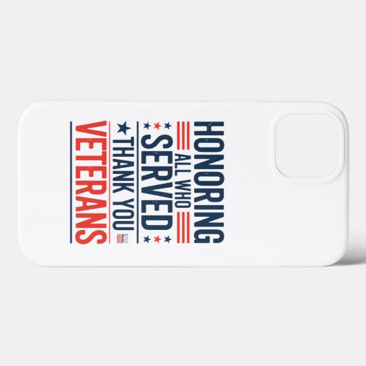 感謝の日に仕えたすべての名誉退役軍人 Case-Mate iPhoneケース (裏面 (横))