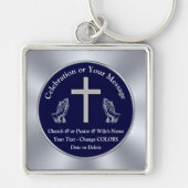 感謝の日の贈りパーソナライズされた物 キーホルダー (正面)