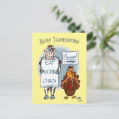 感謝の日イエローポストカード ポストカード (スタンド正面)