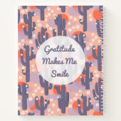 感謝の日モダン本計パーソナライズされた ノートブック (裏面)