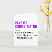 感謝の日 保護者コーディネーター カード (黄色い花)