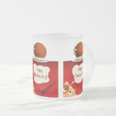 感謝の曇りガラスのマグカップ フロストグラスマグカップ (正面右)