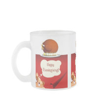 感謝の曇りガラスのマグカップ