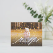 感謝の書道 |写真の感謝祭 シーズンポストカード (スタンド正面)