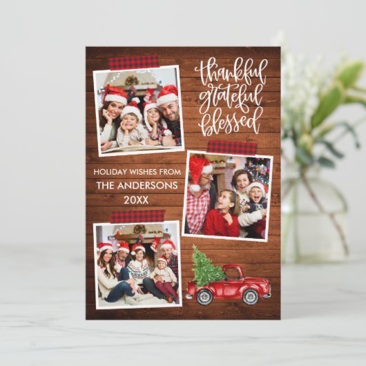 感謝の木賛美車の格子状テープ シーズンカード (スタンド正面)