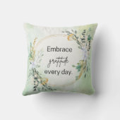 感謝の枕を抱く クッション (裏面)