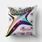 感謝の枕感動的 – マインドフルネス装飾 クッション (正面)