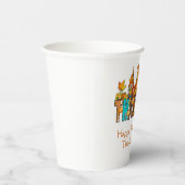 感謝の格言秋感謝祭秋カボチャ 紙コップ (右)