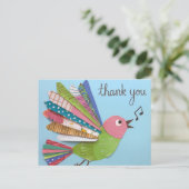 感謝の歌う鳥 ポストカード (スタンド正面)