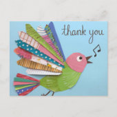 感謝の歌う鳥 ポストカード (正面)
