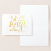 感謝の歌， C.H. Spurgeon引用文, Christian 箔カード (ディスプレー)