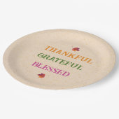 感謝の気持ちあふれる賛美紅葉 ペーパープレート (アングル)