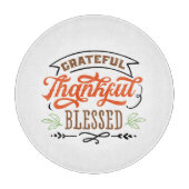 感謝の気持ちあ賛美る感謝の休暇 カッティングボード (正面)