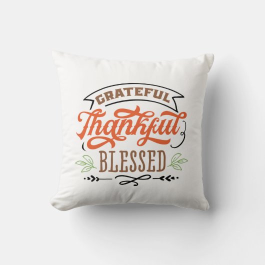 感謝の気持ちあ賛美る感謝の休暇 クッション (正面)