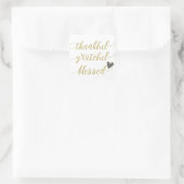 感謝の気持ちあ賛美る感謝の休暇 スクエアシール (バッグ)