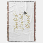 感謝の気持ちあ賛美る感謝の休暇 スローブランケット (正面縦)