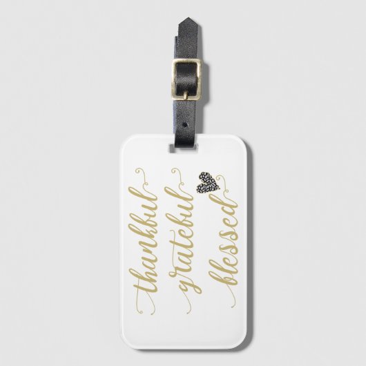感謝の気持ちあ賛美る感謝の休暇 ラゲッジタグ (正面縦)