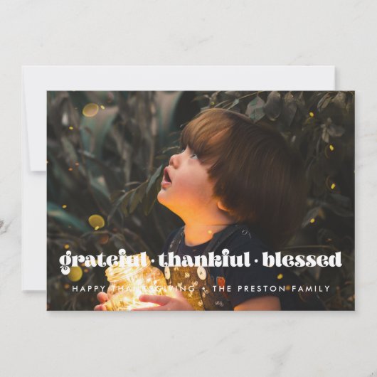 感謝の気持ちあ賛美る感謝家族 シーズンカード (正面)