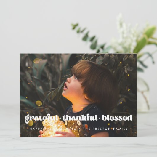 感謝の気持ちあ賛美る感謝家族 シーズンカード (スタンド正面)