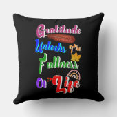 感謝の気持ちが人生の豊かさを解き放つ クッション (裏面)