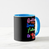 感謝の気持ちが人生の豊かさを解き放つ マグカップ (正面右)