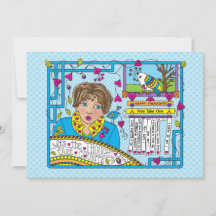 感謝の気持ちが大切なフラットカード 7"x5"