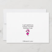 感謝の気持ちが大切なフラットカード 7"x5" (裏面)